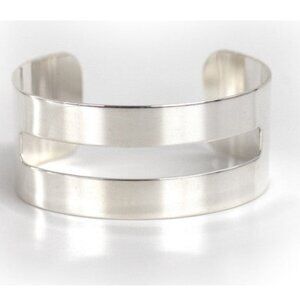 Robyn Rhodes Marlowe Silver Cuff Bracelet Handcrafted Statement NWT